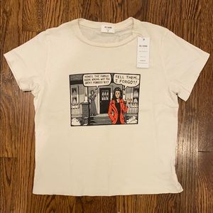 Re/Done “ Vintage Classic I Forgot Tee” NWT